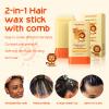MLSMILE Hair Wax Stick for Baby Styling, 2-in-1 Design with Built-in Comb, Slick,for Kids Waxes, Moisturizing, Non-Greasy, Easy to Use, Compact and Portable view 4
