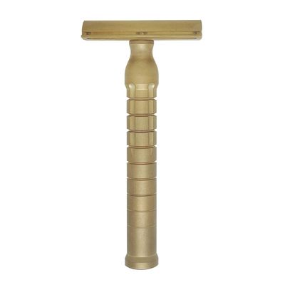 The Goodfellas Smile Bayonetta CNCMachined 100% Brass DoubleEdge Safety Razor Precision Comfort Shave Design, SandBlasted Satin Finish, Crafted in Italy