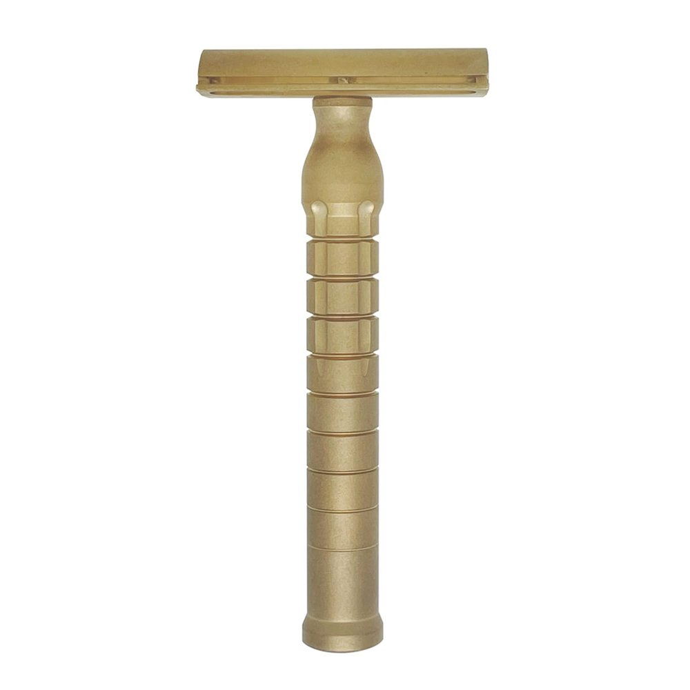 The Goodfellas Smile Bayonetta CNCMachined 100% Brass DoubleEdge Safety Razor  Precision Comfort Shave Design, SandBlasted Satin Finish, Crafted in Italy