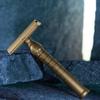 The Goodfellas Smile Bayonetta CNCMachined 100% Brass DoubleEdge Safety Razor  Precision Comfort Shave Design, SandBlasted Satin Finish, Crafted in Italy view 4
