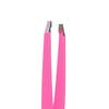 5 Pcs Professional Eyebrow Tweezers Hair Removal Slanted Tip Pink, best tweezers for womens facial hair view 3