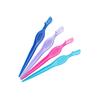 DOITOOL Eyebrow Grooming Kit 2 Pcs Stainless Steel Eyebrow Razor Trimming Set Hair Removal Tool Easy to Handle for On-the-go Random Color view 1