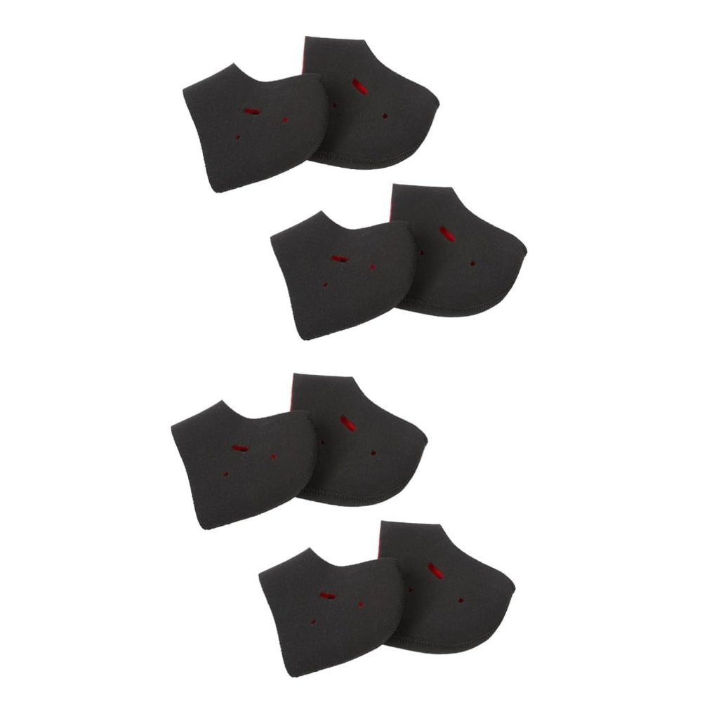 Beavorty 4pairs Heat Socks for Heel -Cracking Ankle Sleeves with Ventilation Holes Comfortable Stretchy Footwear Accessories for Running Walking and Standing