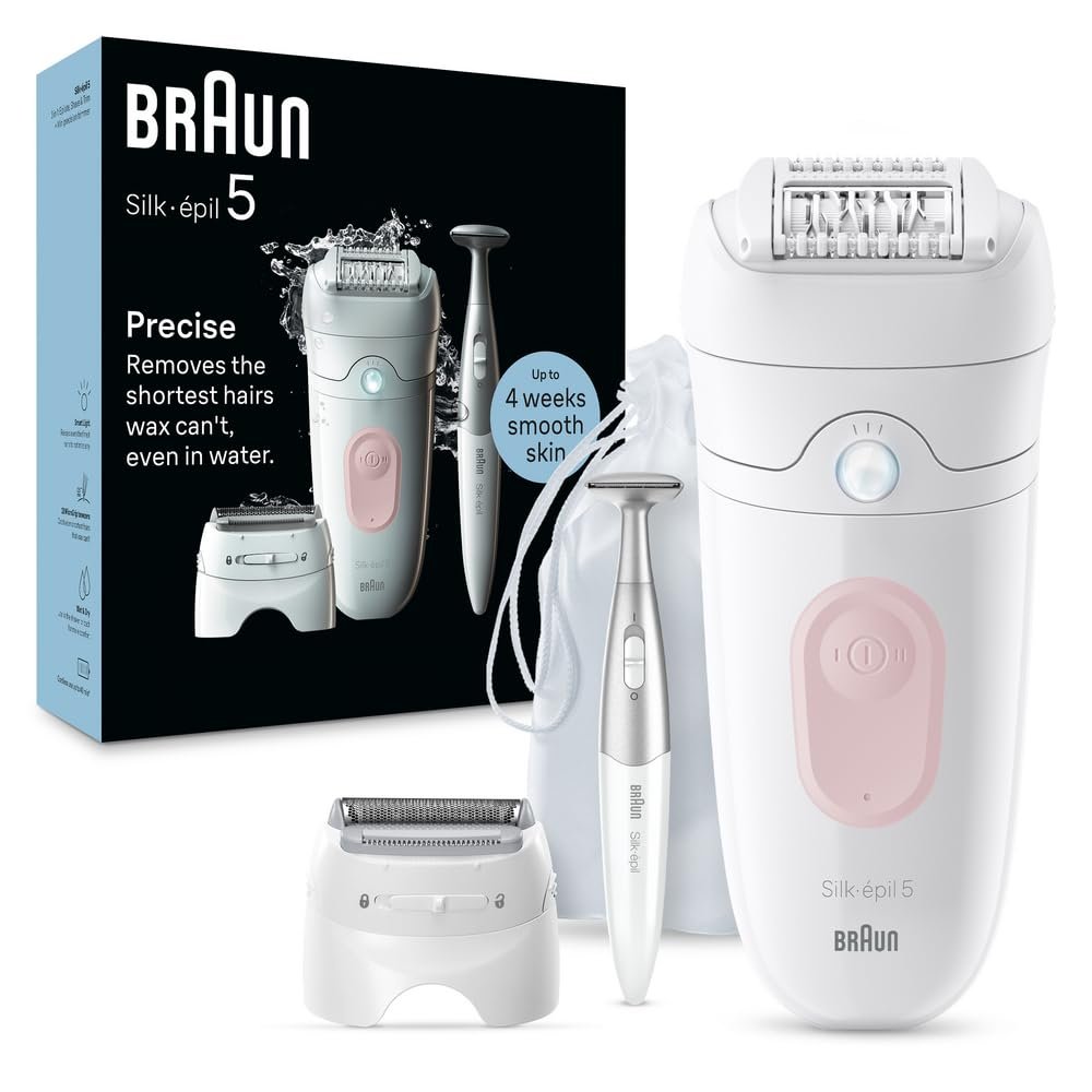 Braun Silk-pil 5 Epilator, Wet & Dry, Lasting Smooth Skin, SE5-230