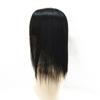 15 * 17 Hand Tied Human Hair for Woman Man for White Hair Straight Hair Toppers One Piece for Hair Loss with Thinning Hair Sreaight (Natural color,20cm/8inch) view 1