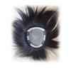 15 * 17 Hand Tied Human Hair for Woman Man for White Hair Straight Hair Toppers One Piece for Hair Loss with Thinning Hair Sreaight (Natural color,20cm/8inch) view 2