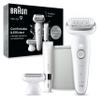 Braun Silk-pil 9 Epilator, Pivoting Head, Wet and Dry, Includes Body Trimmer, Shaver Head and Trimmer Comb, SES9-441, Holiday Gifts for Women view 1