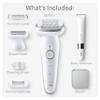 Braun Silk-pil 9 Epilator, Pivoting Head, Wet and Dry, Includes Body Trimmer, Shaver Head and Trimmer Comb, SES9-441, Holiday Gifts for Women view 2