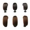 13 * 13 Straight Natural Synthetic One Piece Three Clips Clip in Toppers Side Bangs Thicken Hair Extensions for Woman for White Hair Thinning Hair Loss (Wine Red,40cm/16inch side bangs) view 4