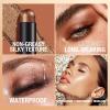 Eyeshadow Sticks Set, Matte Cream Eyeshadow Sticks Set for Eyes, Shimmer Eye Crayon Shadow Brightener Stick, Long Lasting Waterproof Eye Shadow (#19) view 4