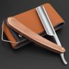 Straight razors for men Professional Straight Edge Barber Razor Premium Stainless Steel Shaver Razor with Shaving Strop for Men Home & Salon Grooming Using (NO.181) view 1