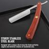 Straight razors for men Professional Straight Edge Barber Razor Premium Stainless Steel Shaver Razor with Shaving Strop for Men Home & Salon Grooming Using (NO.177) view 4