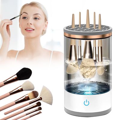 Electric Makeup Brush Cleaner, Makeup Brush Cleaner Machine with Brush Clean Mat, Automatic Make Up Brush Clean Tool for All Size Makeup Brushes, Great Gifts for Her