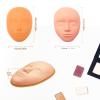 JUNLUNCE Makeup Practice Face Kit - Includes 6PCS Practice Face & 3D Face Model Stand and Makeup Assistance Tools, Realistic Fake Face for Beginners & Professionals view 4