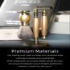 FREED Bronze Series Custom Laser-Engraved Double-Edged Safety Razor, Aluminum Alloy Material, Includes 120 Blades,it's the best gift for men,fathers or birthdays (Bronze Gold) view 3