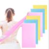 6 PCS Exfoliating Washcloth, 35 Inch 3 Colors Nylon Bath Exfoliating Towel for Shower, Colorful Japanese Washcloth, Exfoliating Body Scrubber (Blue, Yellow, Pink) view 1