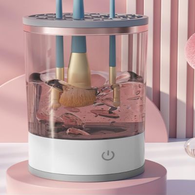 Makeup Brush Cleaner,Large Capacity Auto Makeup Brush Cleaner,2 in 1 Electric Makeup Brush Cleaner & Organizer,Brushly Pro Cosmetic Brush Cleaner for All Makeup Brushes