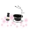 Beaupretty 1set Shaving Brush Holder with Plastic Bowl Rack Manual Stand and Brush for Organizing Your Bathroom Essentials view 4