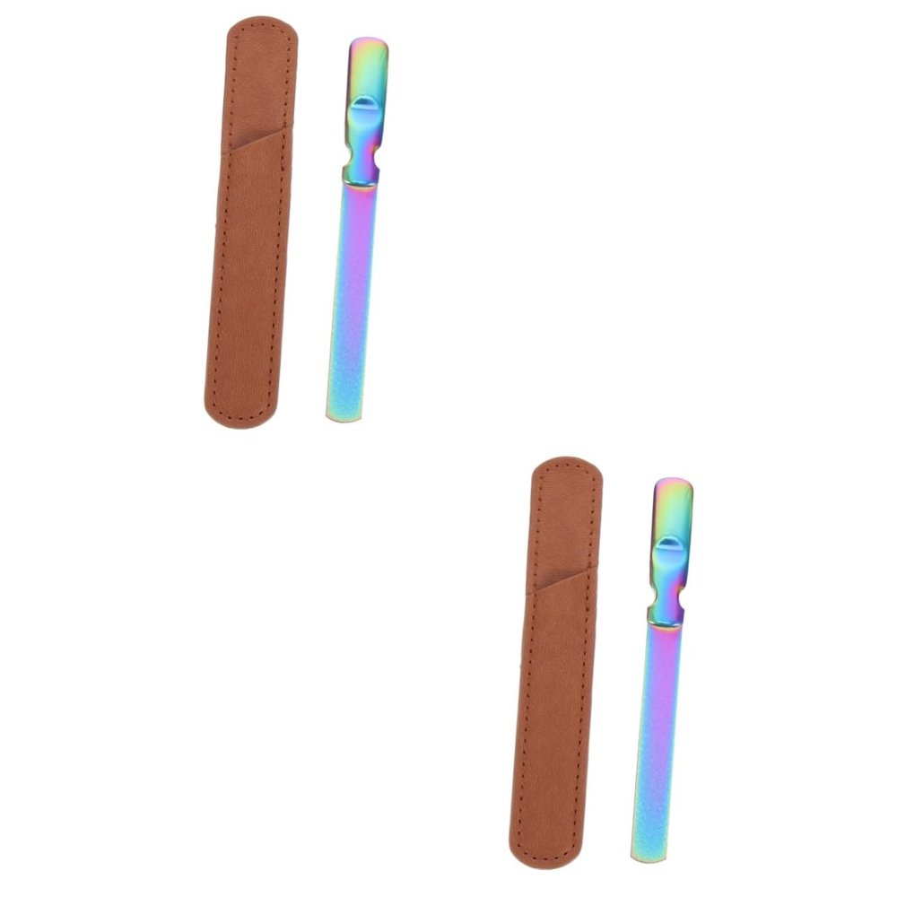 Beaupretty 2pcs Professional Nail File for Manicure and Polishing Dual-Sided Fingernail Buffer Portable Design for Easy Use and Beautiful Nail Art