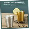 Mipcase 2pcs Stainless Steel Shaving Bowl for Men Foaming Bowl for Shaving Soap Simple Design for Daily Use and Giving view 4