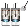 Brushly Pro Cosmetic Brush Cleaner, Makeup Brush Cleaner, Electric Makeup Brush Cleaner Machine, Automatic Spinning Makeup Brush Cleaner Fit Makeup Brush,Black,2PC view 1