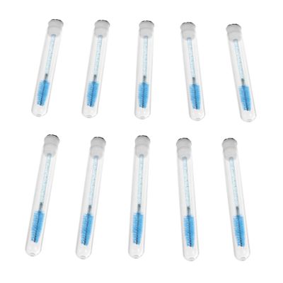 balacoo 10pcs Glitter Eyelash Extensions Brush Transparent Tube Eyelash Comb for Makeup Application Wands for Beauty and Eyebrow Grooming