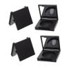 Angoily 4pcs Matte Eyeshadow and Blush Containers Makeup Storage for Travel Empty Highlighter Cases Lightweight and view 1