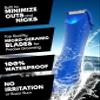 BALLS Trimmer V3 The Archibald - Body & Pubic Hair Shaver for Men - No Cuts, Sacksafe Guard, Rechargeable, 100% Waterproof, Cordless - Wet/Dry with Replaceable Ceramic Blades Archibald Trimmer view 2