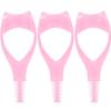 3Pcs Pink Lashes Buddy Eye Lash Mascara Guard Applicator Eyelash Comb Easy to Clean Fits Eye Shape 3-in-1 Faux Crystal Eyelash Brush Female Supply Mascara BrushesMakeup Brushes and Tools view 1