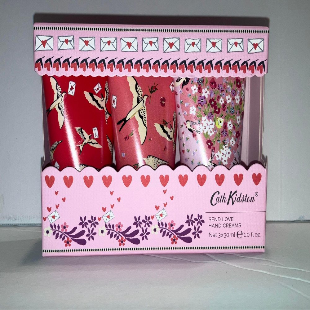 Heathcote & Ivory Cath Kidston Send Love Hand Cream Trio 30ml Each