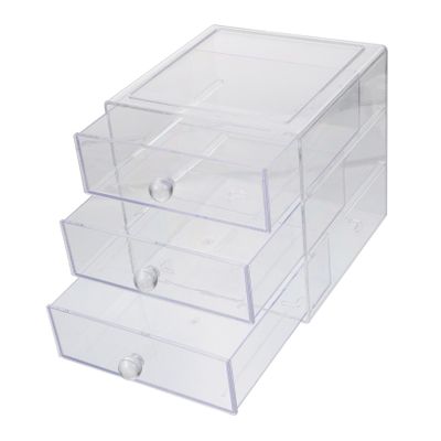 Angoily 1pc Multi Cosmetic Storage Box for Desktop Organization Drawer Makeup Organizer Space-saving Design for Easy Access to Beauty Products