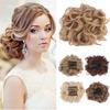 Hairpiece Clip In Extension Hair Bun Updo Cover Hair Scrunchies Synthetic Hair Pieces Large Comb Curly Chignon view 2