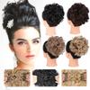 Hairpiece Clip In Extension Hair Bun Updo Cover Hair Scrunchies Synthetic Hair Pieces Large Comb Curly Chignon view 3