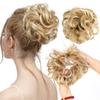 Synthetic Curly Chignon Elastic Scrunchy Wrap Updo False Hair Pieces For Women Heat Hair Bun view 2