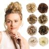 Synthetic Curly Chignon Elastic Scrunchy Wrap Updo False Hair Pieces For Women Heat Hair Bun view 3
