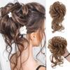 16 Color Synthetic Fiber Short Style Ladies Fashion Hair Tie Hair Tie Bun Wig Extension view 2