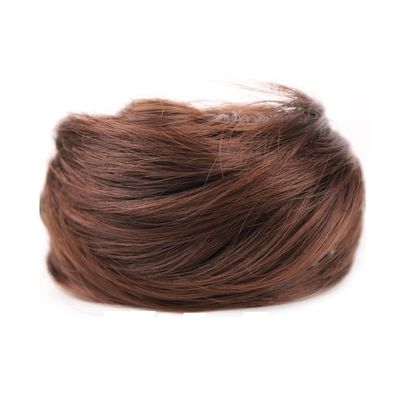 Short Curly Chignon Clip-On Hair Synthetic Elastic Band Hair Bun Hairpiece Roller Bun Fake Hair Claw Clip For Women
