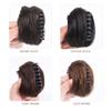 Short Curly Chignon Clip-On Hair Synthetic Elastic Band Hair Bun Hairpiece Roller Bun Fake Hair Claw Clip For Women view 3