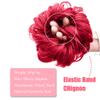 Synthetic Curly Chignon Hairpieces Elastic Updo Chignon Fluffy Scrunchies Hair Bun For Women view 3