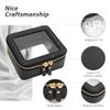 Aveniee Clear Makeup Bag Small, Mini Travel Toiletry Bag Cosmetic Bags TSA Approved, Clear Makeup Case Pouch with Zipper, Car Organizer Essentials for Women Men,Black view 4