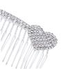 6 pcs crystal headpiece bridal veil bridal headpiece Bridal Hair Side Combs bride Veil Comb Women hair clip Bride Comb Alloy Comb Hair Comb wedding diamond Accessories decorate (Silverx3pcs Mx3pcs) view 2