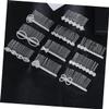 6 pcs crystal headpiece bridal veil bridal headpiece Bridal Hair Side Combs bride Veil Comb Women hair clip Bride Comb Alloy Comb Hair Comb wedding diamond Accessories decorate (Silverx3pcs Mx3pcs) view 4