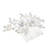 1pcs Bridal Veil Bride Hair Clip Pearl Hair Pin Rhinestone Hair Comb Bridesmaid Hair Comb Hair Side Comb U Shaped Hair Sticks Women Hairpin U Shaped Hair Flowers Silver Alloy view 1