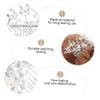 1pcs Bridal Veil Bride Hair Clip Pearl Hair Pin Rhinestone Hair Comb Bridesmaid Hair Comb Hair Side Comb U Shaped Hair Sticks Women Hairpin U Shaped Hair Flowers Silver Alloy view 3