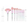 10 PCS Transparent Frosted Handle Makeup Brusher Beauty Tools Eye Shadow Powder Blush Eyebrow Brush Foundation (Color : B) view 2
