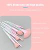 10 PCS Transparent Frosted Handle Makeup Brusher Beauty Tools Eye Shadow Powder Blush Eyebrow Brush Foundation (Color : B) view 4