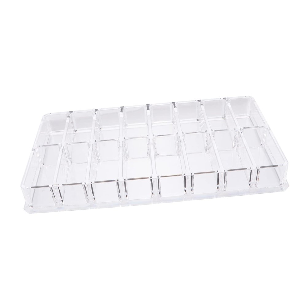 Angoily Makeup Storage Worktop Multi-purpose Acrylic Powder Organizer Compact Lightweight