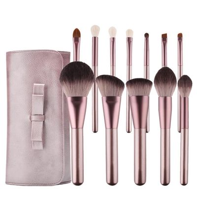 12pcs Lilac Makeup Brush SetMicrocrystalline Silk Soft BristlesBeauty Tools