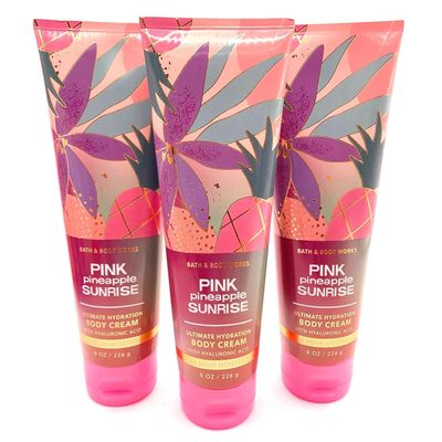 3 Pink Pineapple Sunrise body Cream Bath & body 8 oz