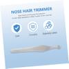 balacoo 3pcs Professional Nasal Hair Tweezer Clipper Round Head Trimmer for Home view 3